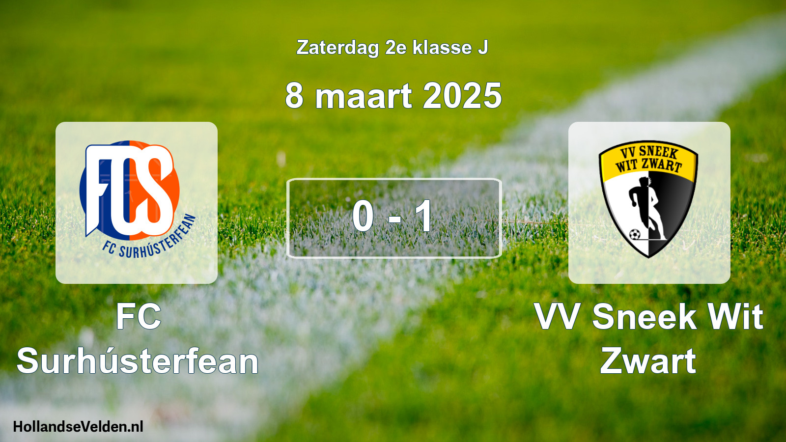 Total number of matches played: FC Surhústerfean - VV Sneek Wit Zwart 0 - 1 (8 March 2025)