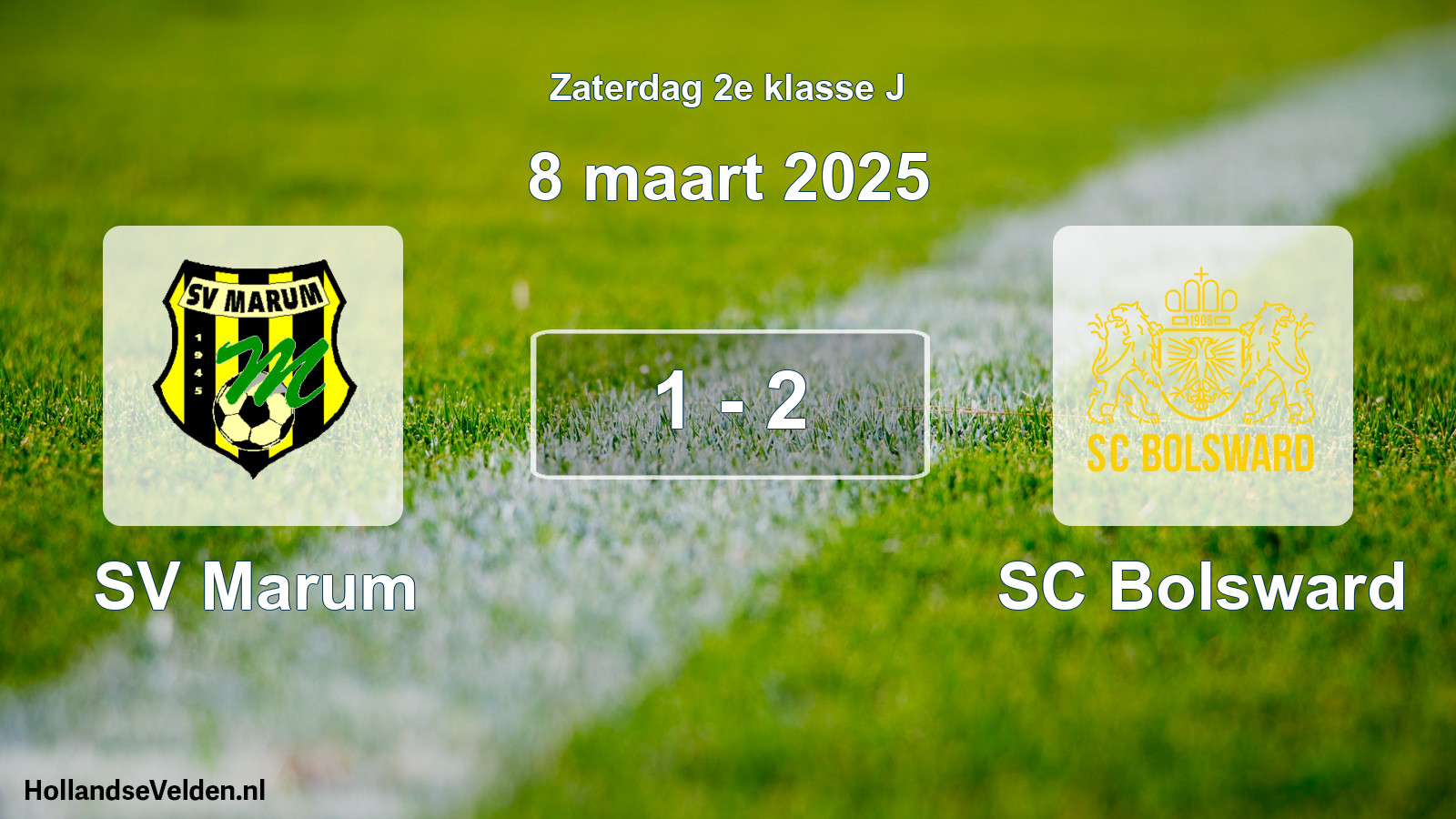 Total number of matches played: SV Marum - SC Bolsward 1 - 2 (8 March 2025)
