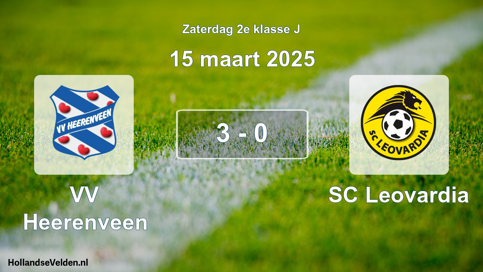Total number of matches played: VV Heerenveen - SC Leovardia 3 - 0 (15 March 2025)