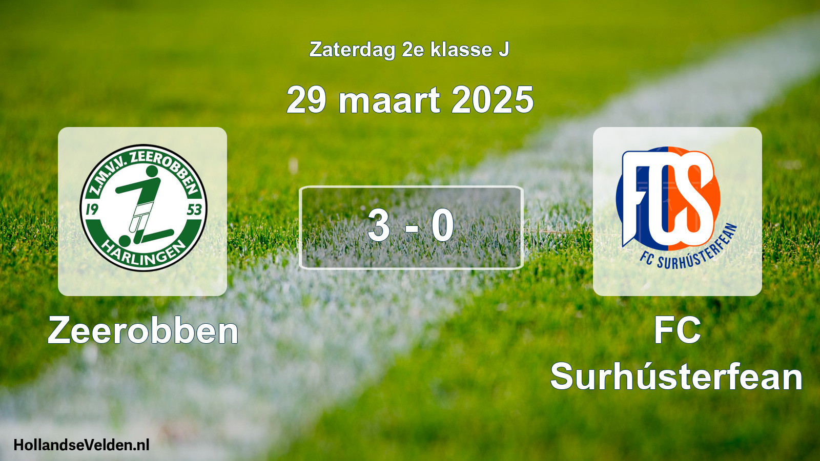 Total number of matches played: Zeerobben - FC Surhústerfean 3 - 0 (29 March 2025)