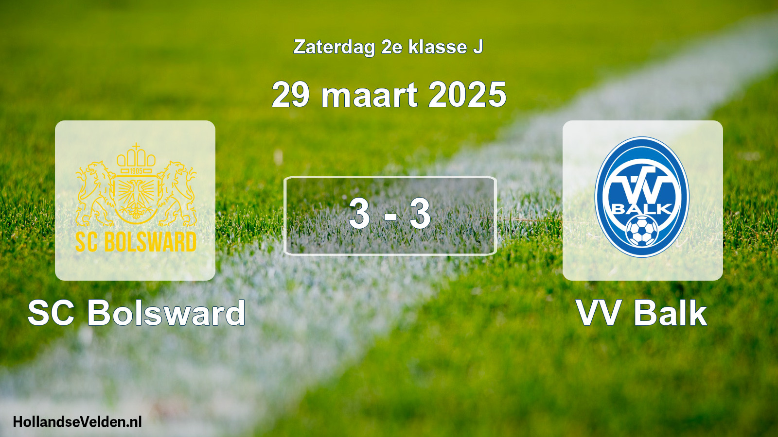 Total number of matches played: SC Bolsward - VV Balk 3 - 3 (29 March 2025)