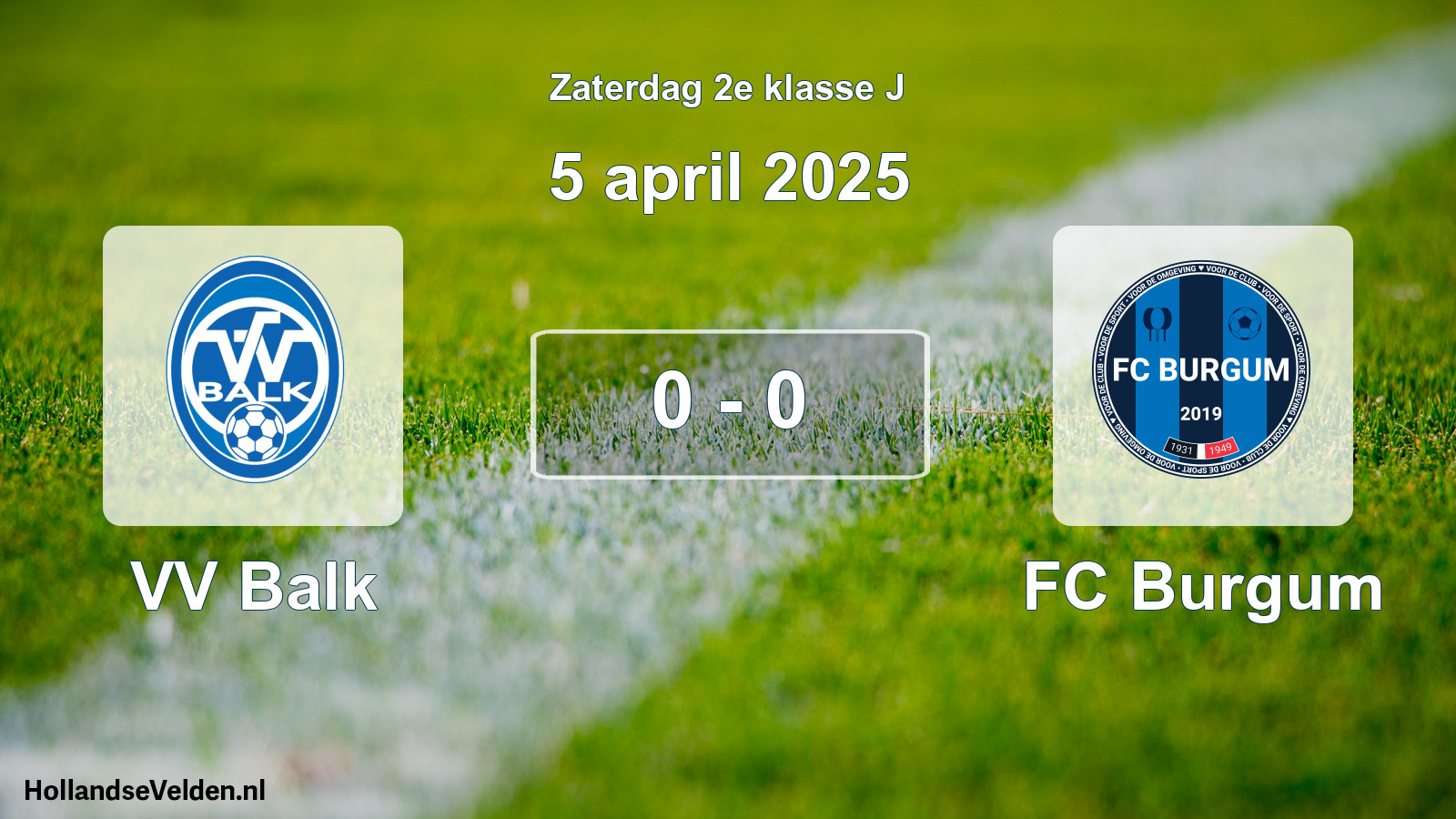 Total number of matches played: VV Balk - FC Burgum 0 - 0 (5 April 2025)