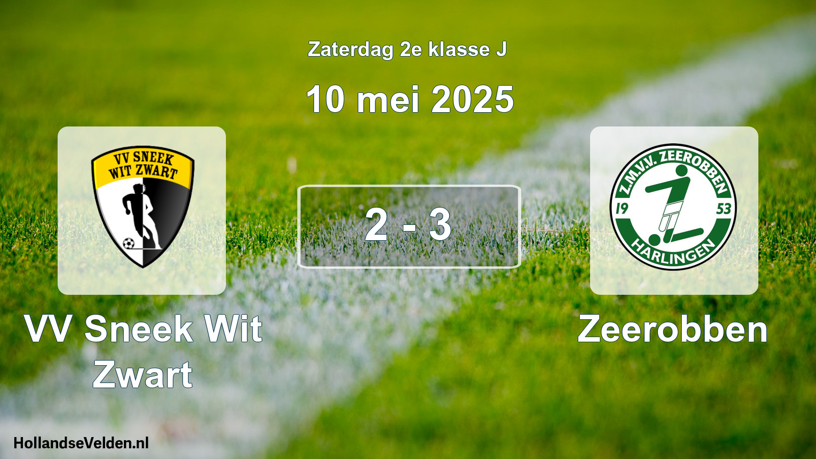 Total number of matches played: VV Sneek Wit Zwart - Zeerobben 2 - 3 (10 May 2025)