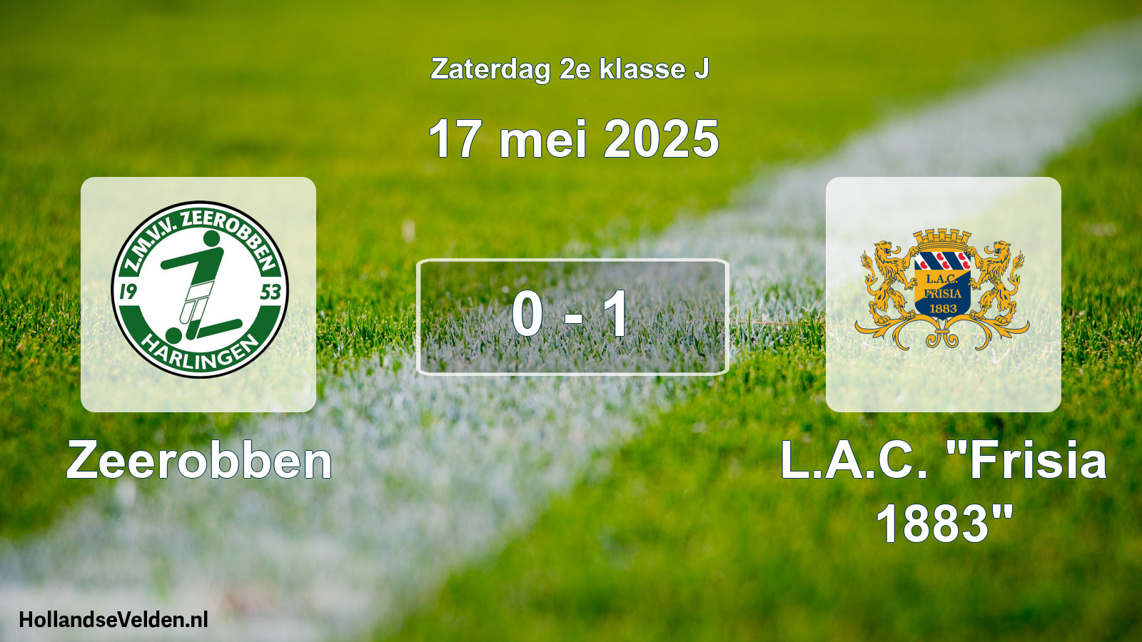 Total number of matches played: Zeerobben - L.A.C. 