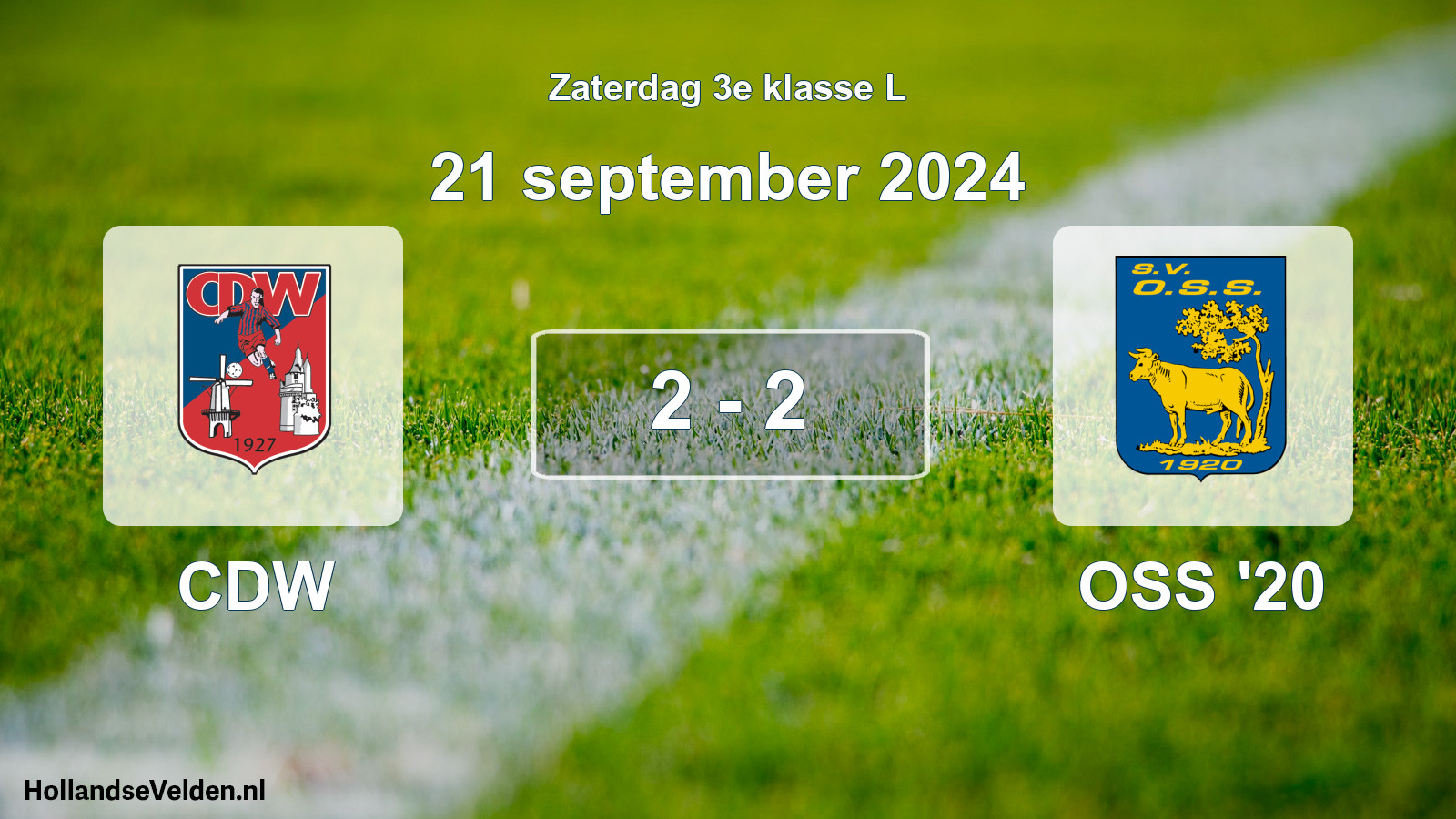 Total number of matches played: CDW - OSS '20 2 - 2 (21 September 2024)
