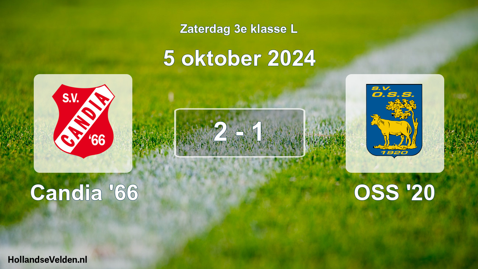 Total number of matches played: Candia '66 - OSS '20 2 - 1 (5 October 2024)