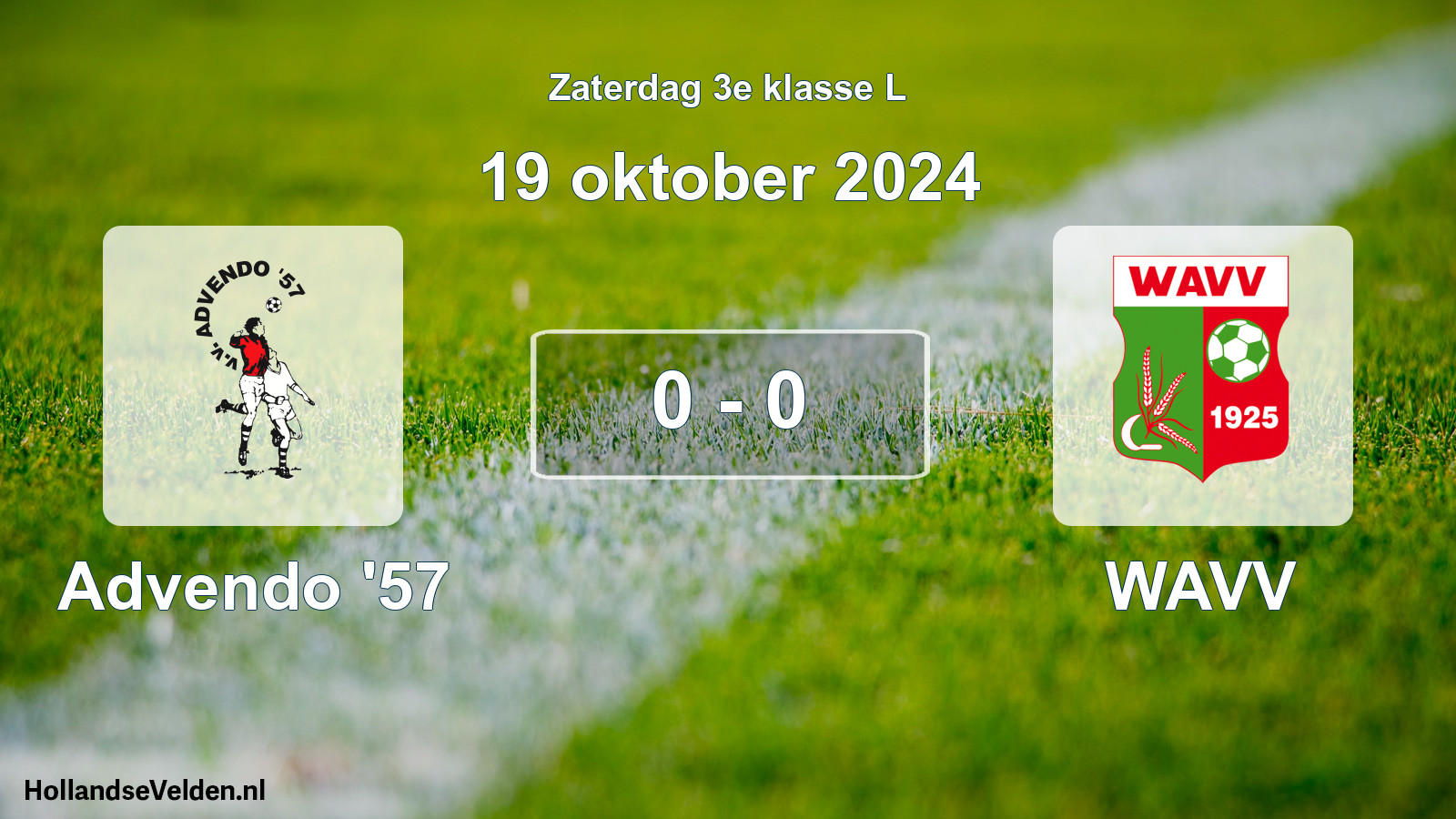 Total number of matches played: Advendo '57 - WAVV 0 - 0 (19 October 2024)