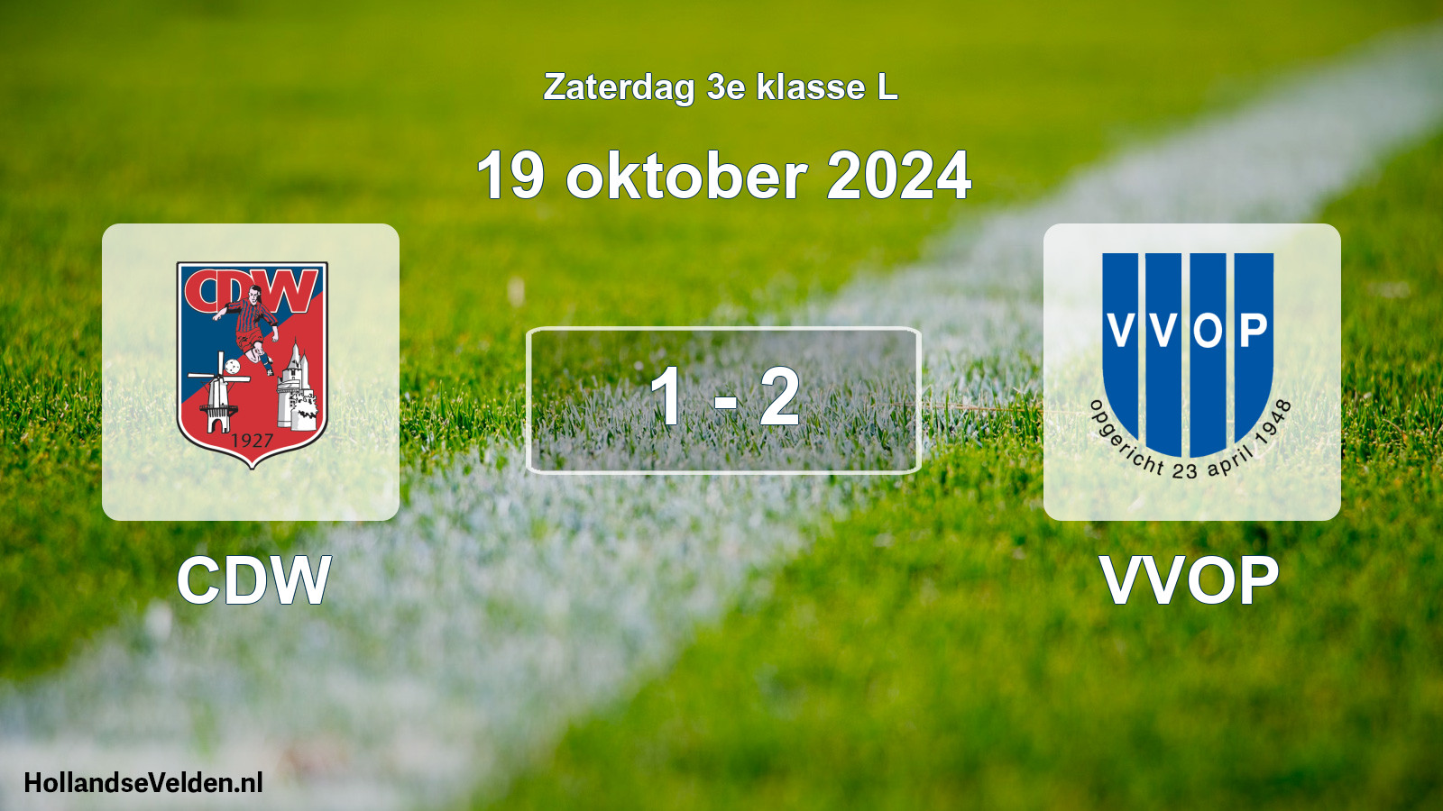 Total number of matches played: CDW - VVOP 1 - 2 (19 October 2024)