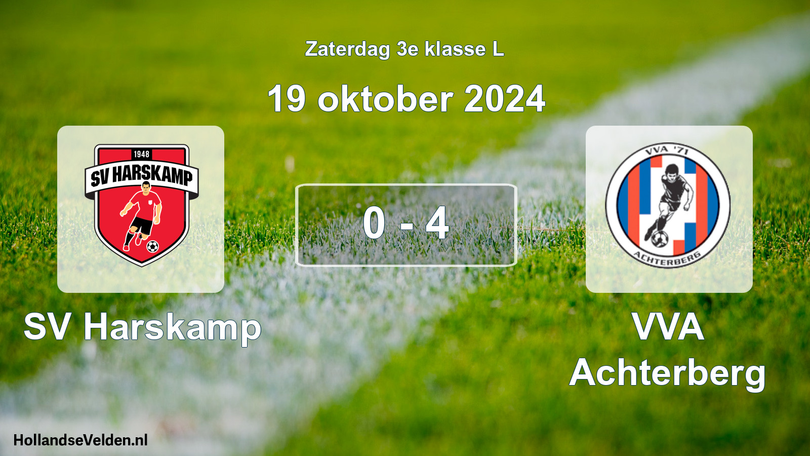 Total number of matches played: SV Harskamp - VVA Achterberg 0 - 4 (19 October 2024)