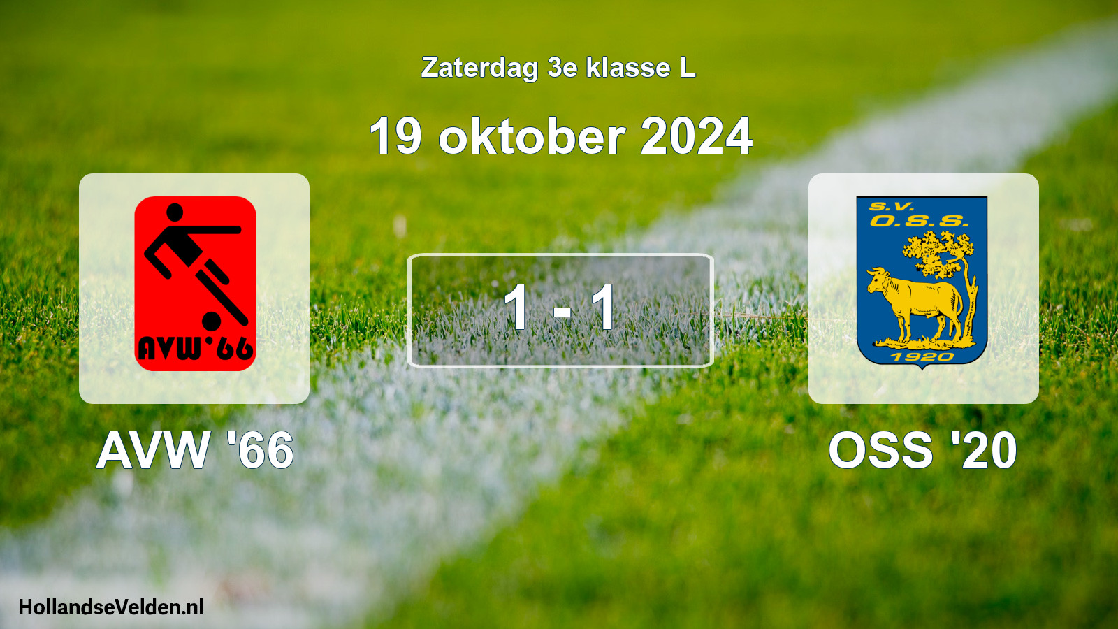 Total number of matches played: AVW '66 - OSS '20 1 - 1 (19 October 2024)