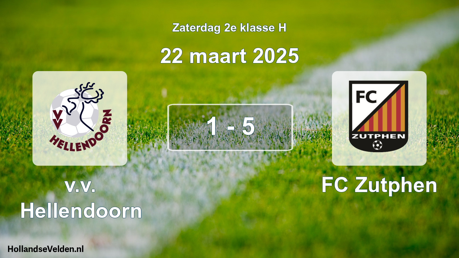 Total number of matches played: v.v. Hellendoorn - FC Zutphen 1 - 5 (22 March 2025)