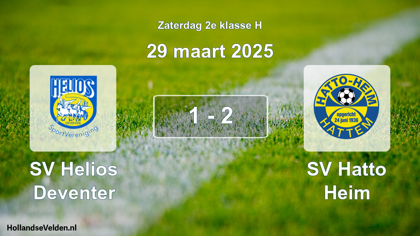 Total number of matches played: SV Helios Deventer - SV Hatto Heim 1 - 2 (29 March 2025)