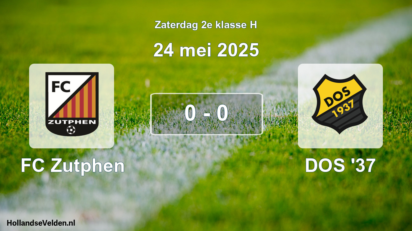 Total number of matches played: FC Zutphen - DOS '37 0 - 0 (24 May 2025)