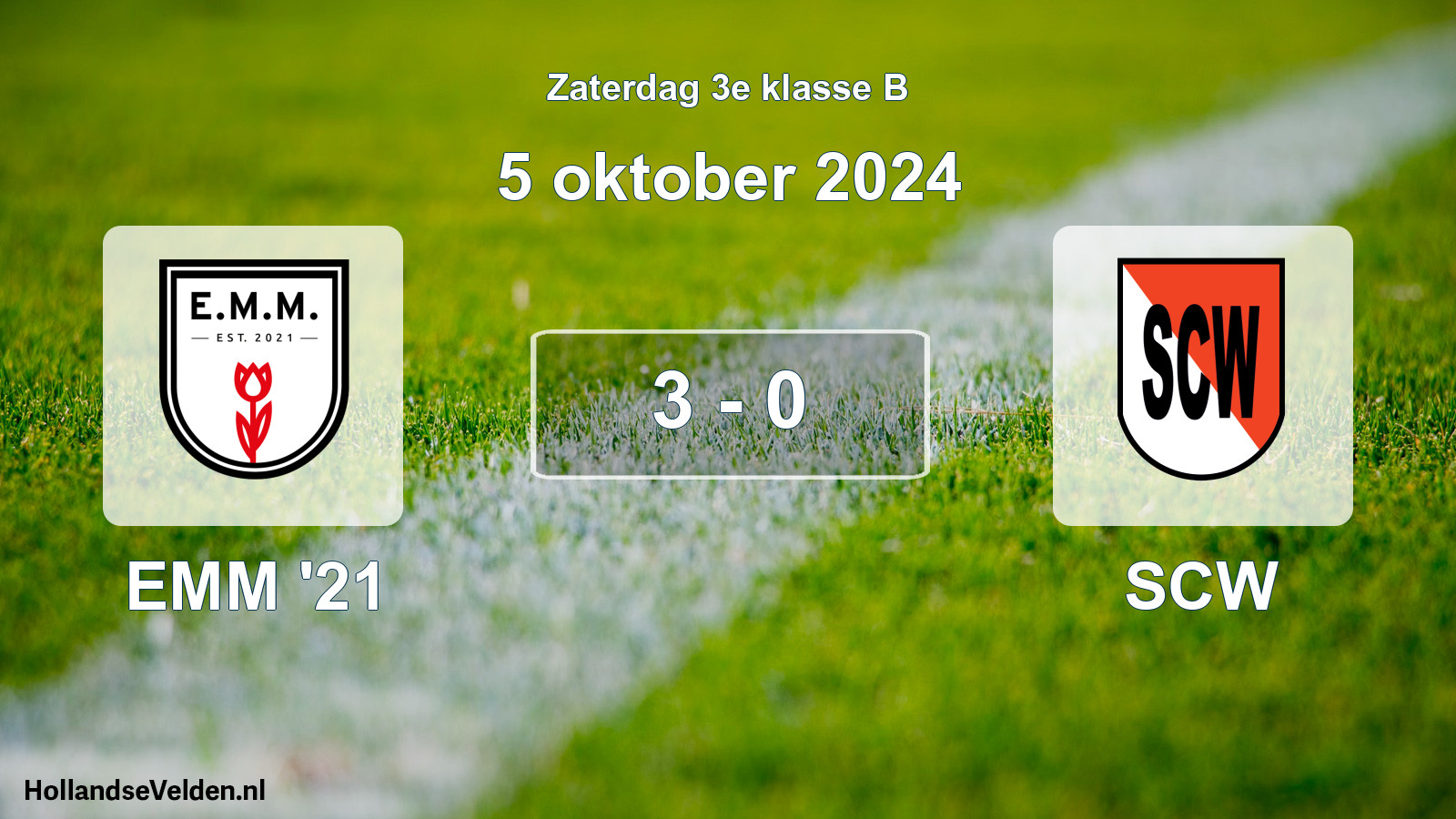 Total number of matches played: EMM '21 - SCW 3 - 0 (5 October 2024)