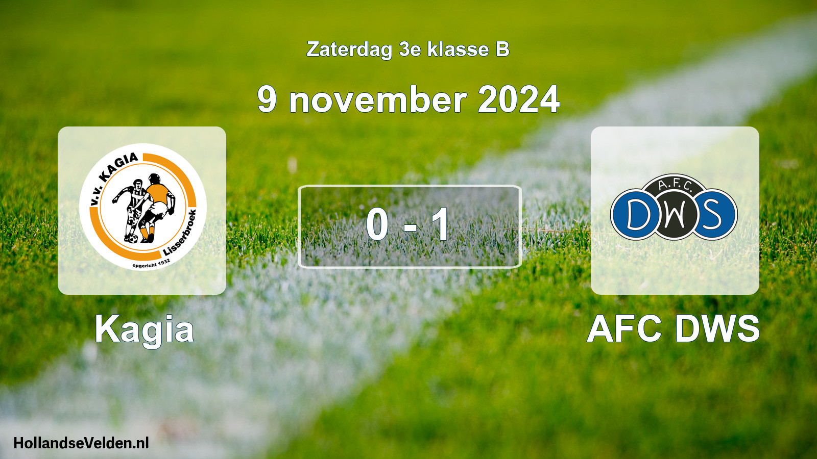 Total number of matches played: Kagia - AFC DWS 0 - 1 (9 November 2024)