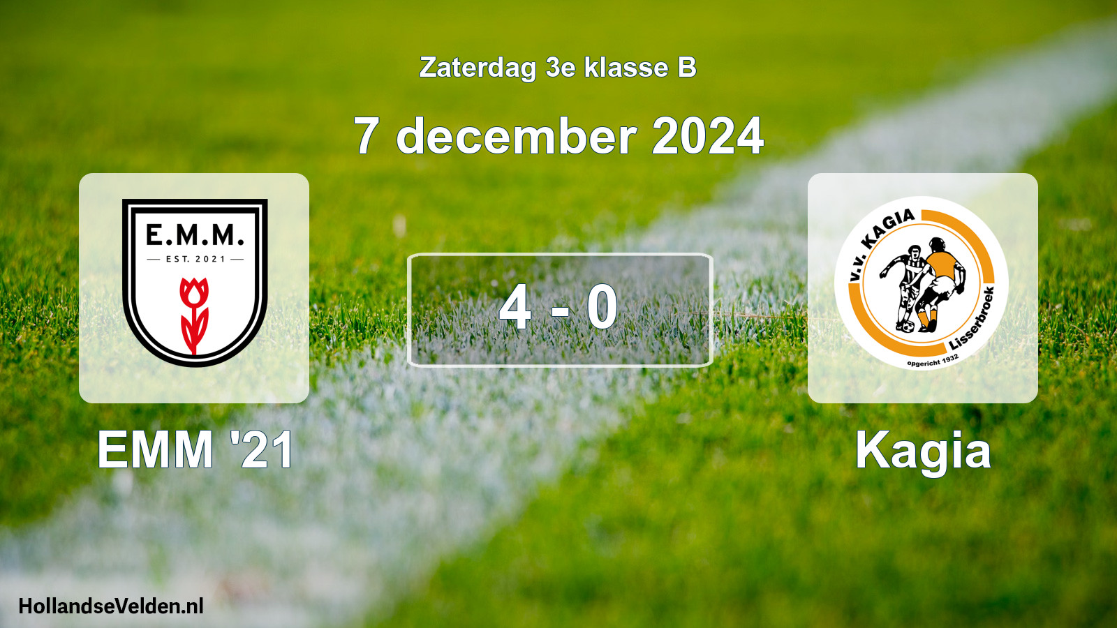 Total number of matches played: EMM '21 - Kagia 4 - 0 (7 December 2024)