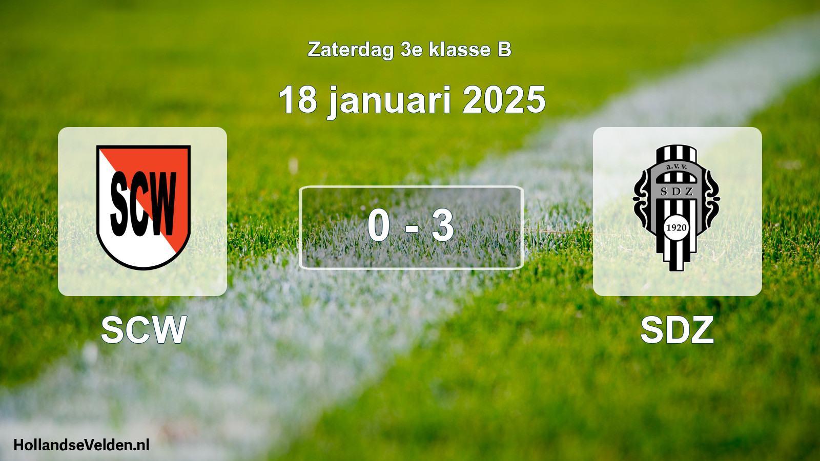 Total number of matches played: SCW - SDZ 0 - 3 (18 January 2025)