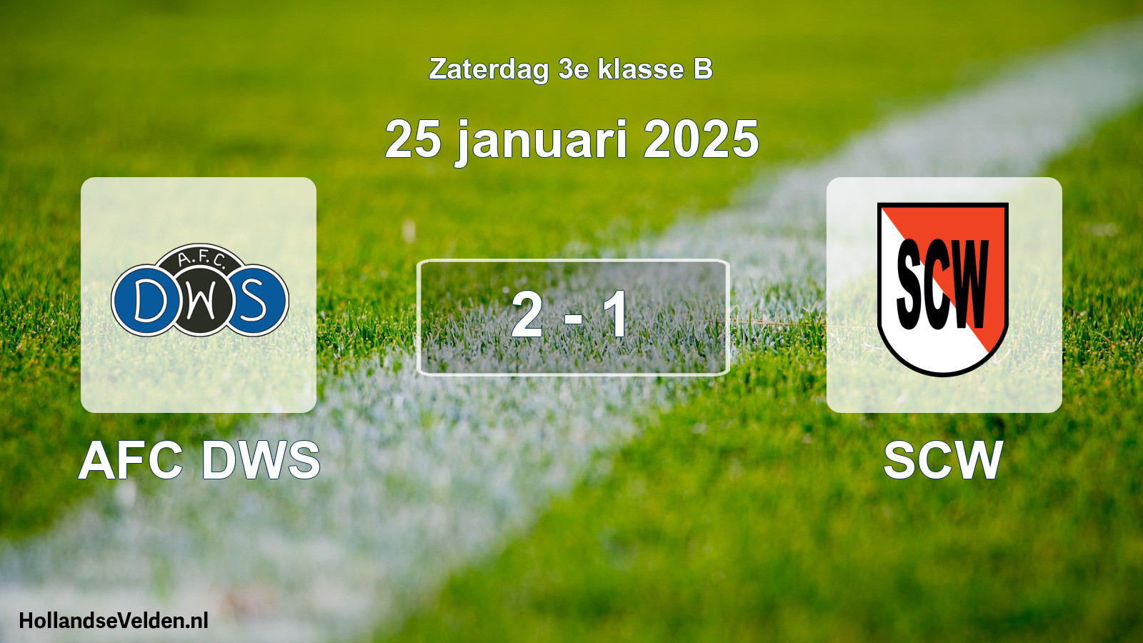 Total number of matches played: AFC DWS - SCW 2 - 1 (25 January 2025)