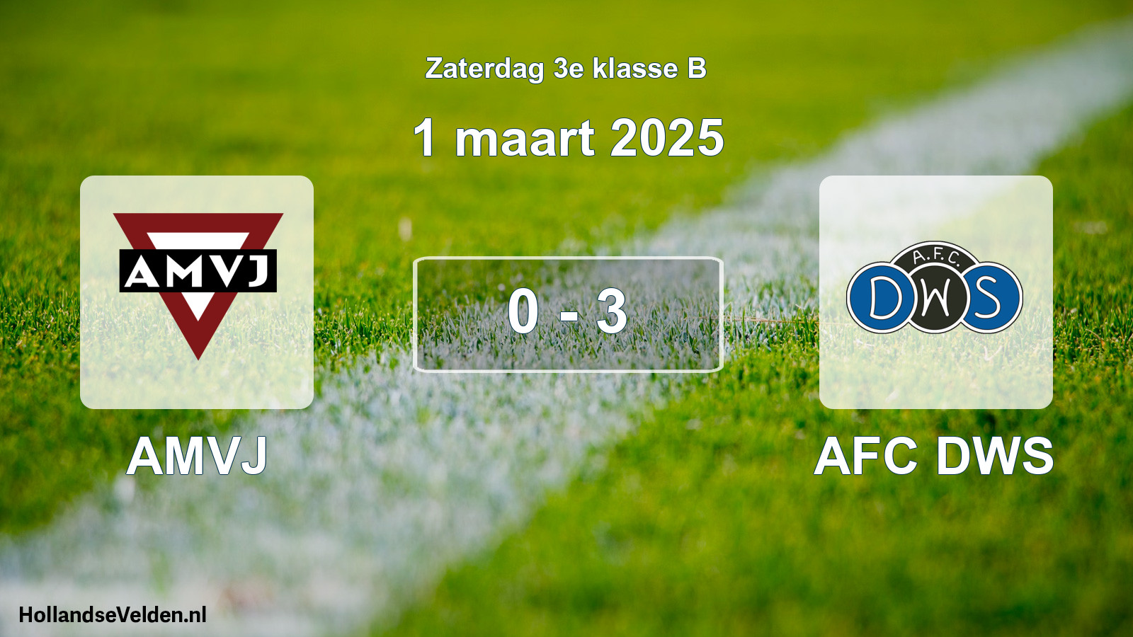 Total number of matches played: AMVJ - AFC DWS 0 - 3 (1 March 2025)