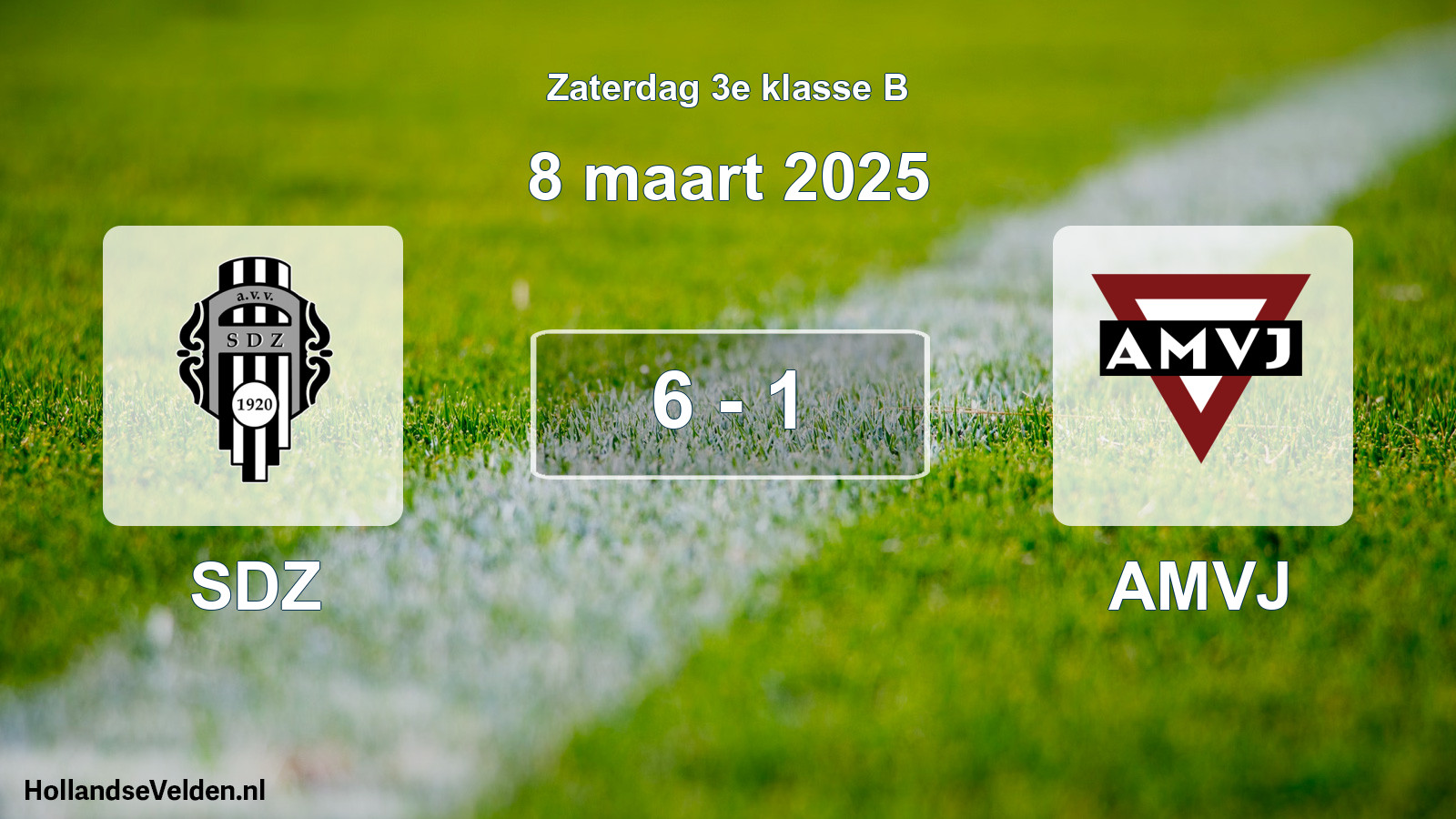 Total number of matches played: SDZ - AMVJ 6 - 1 (8 March 2025)