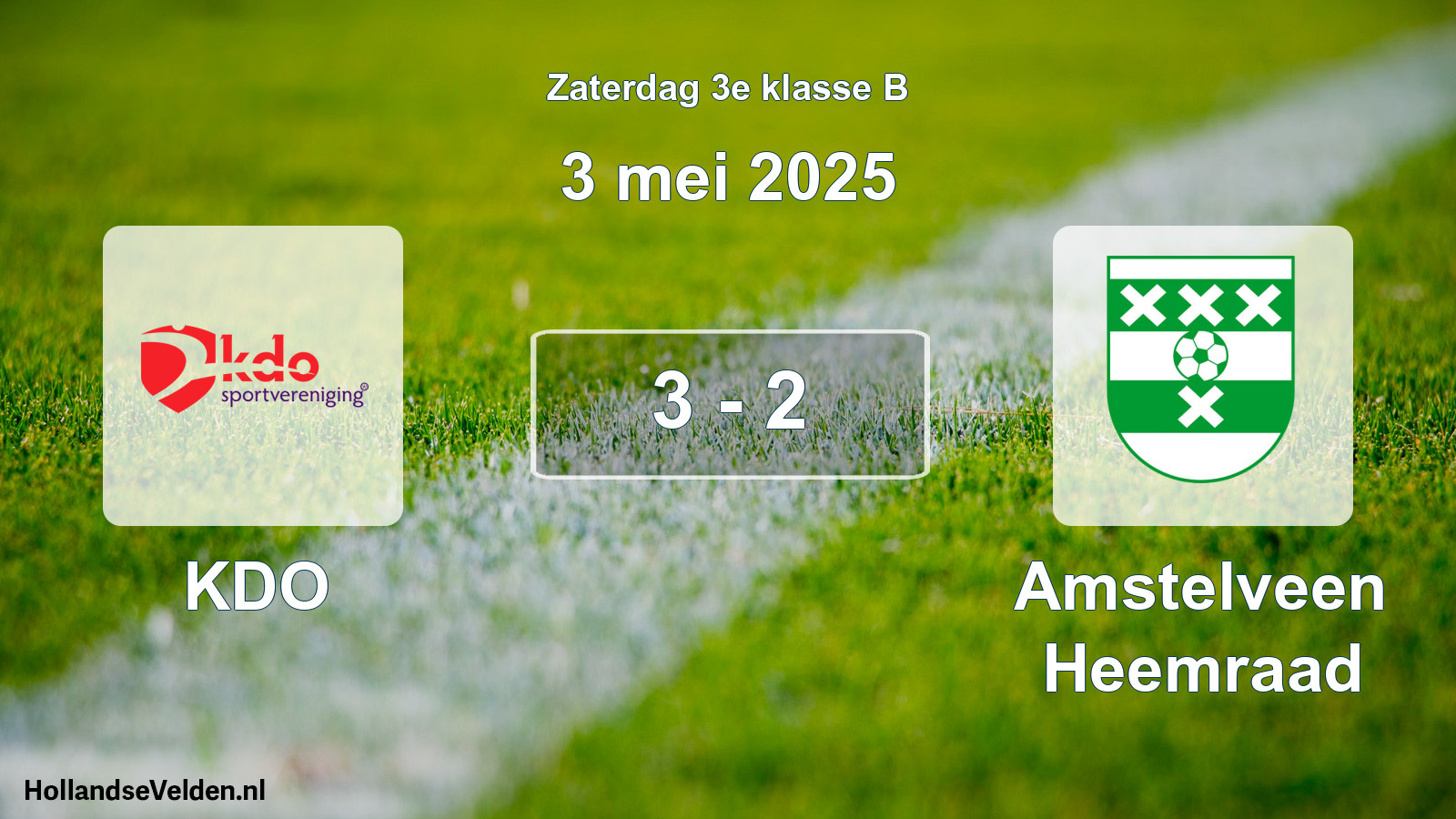 Total number of matches played: KDO - Amstelveen Heemraad 3 - 2 (3 May 2025)