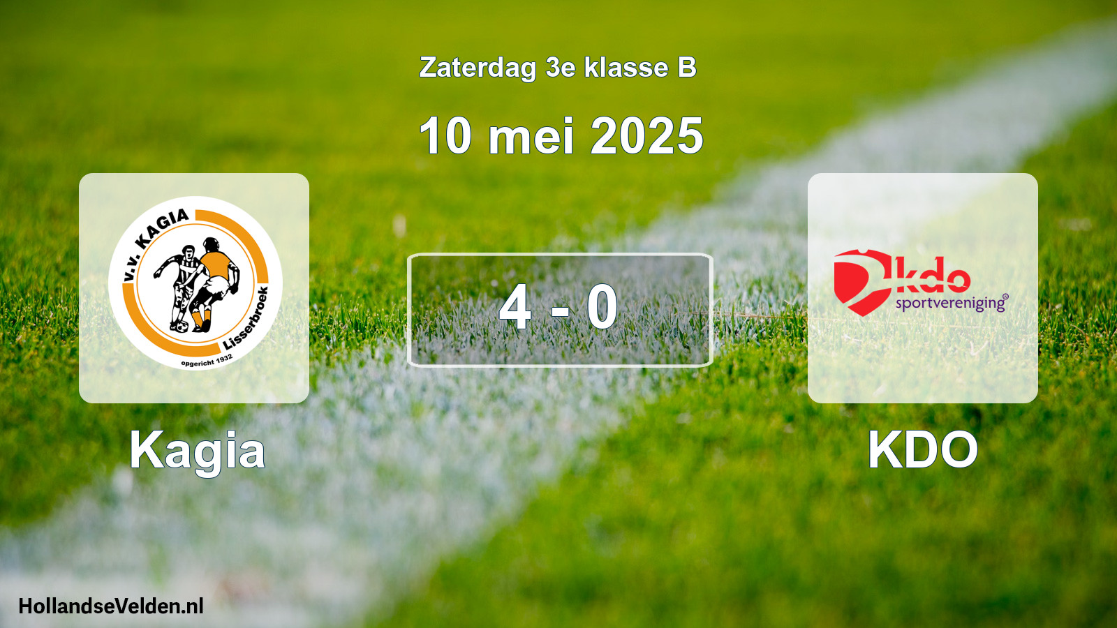 Total number of matches played: Kagia - KDO 4 - 0 (10 May 2025)