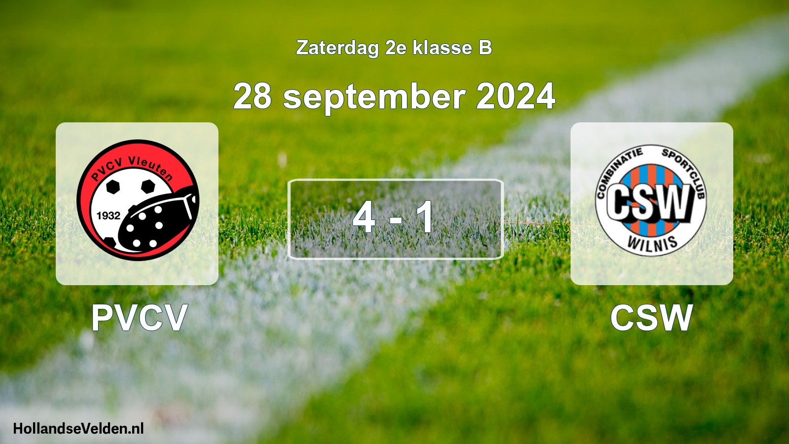 Total number of matches played: PVCV - CSW 4 - 1 (28 September 2024)