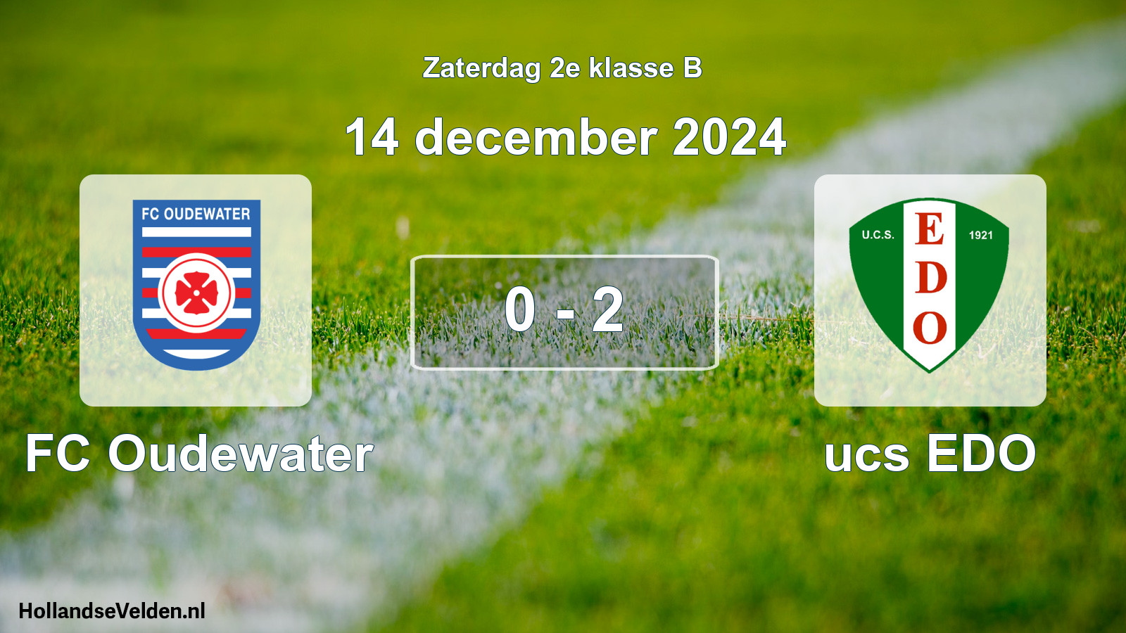 Total number of matches played: FC Oudewater - ucs EDO 0 - 2 (14 December 2024)
