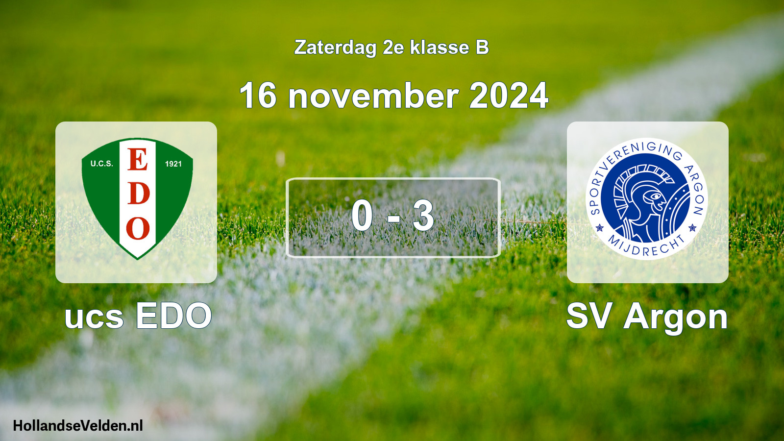Total number of matches played: ucs EDO - SV Argon 0 - 3 (16 November 2024)