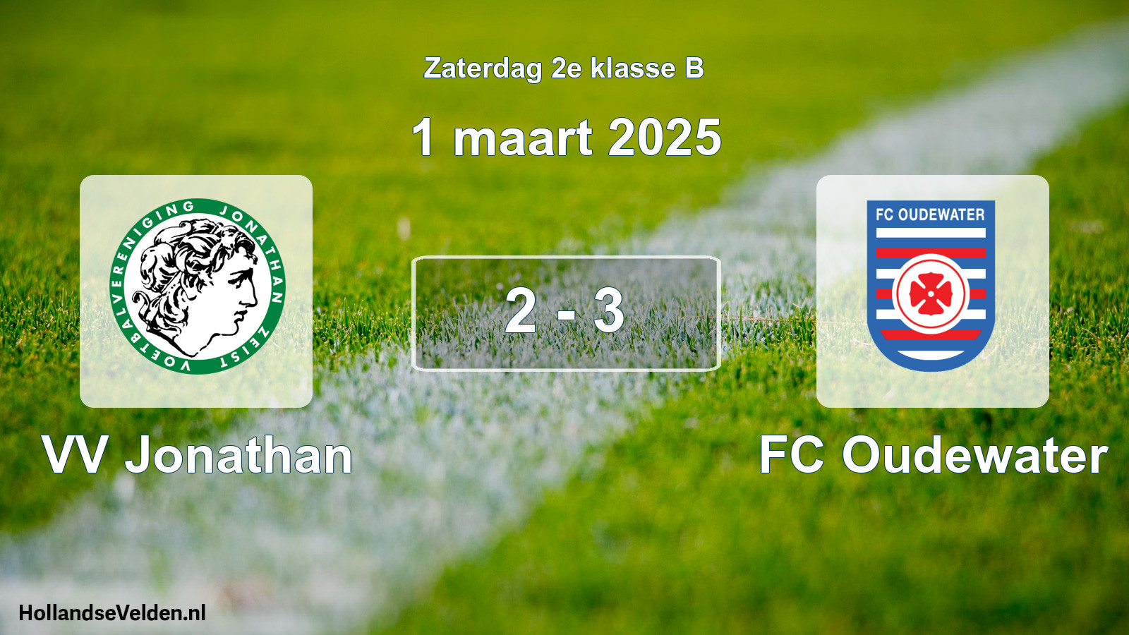 Total number of matches played: VV Jonathan - FC Oudewater 2 - 3 (1 March 2025)