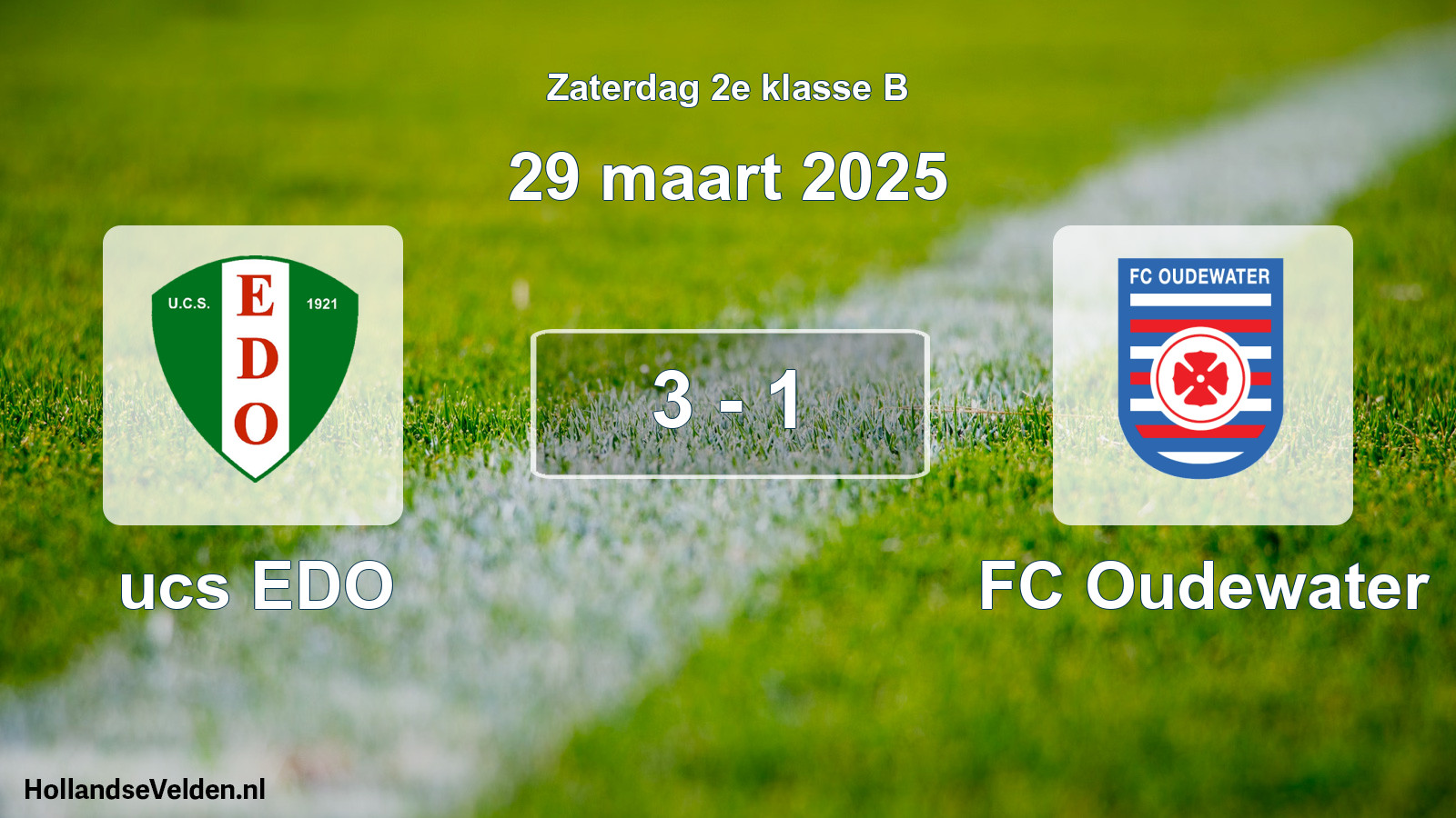 Total number of matches played: ucs EDO - FC Oudewater 3 - 1 (29 March 2025)