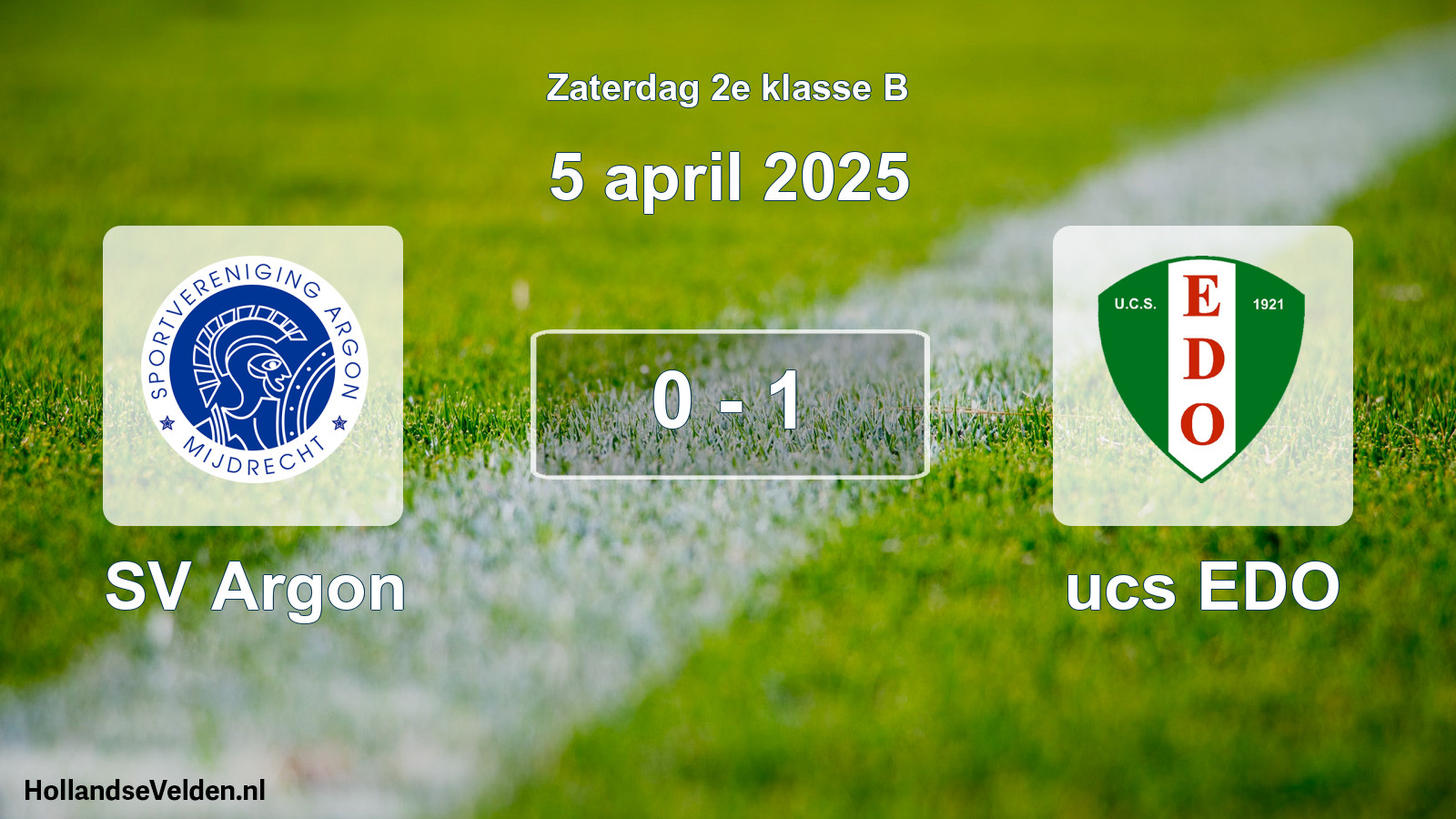 Total number of matches played: SV Argon - ucs EDO 0 - 1 (5 April 2025)