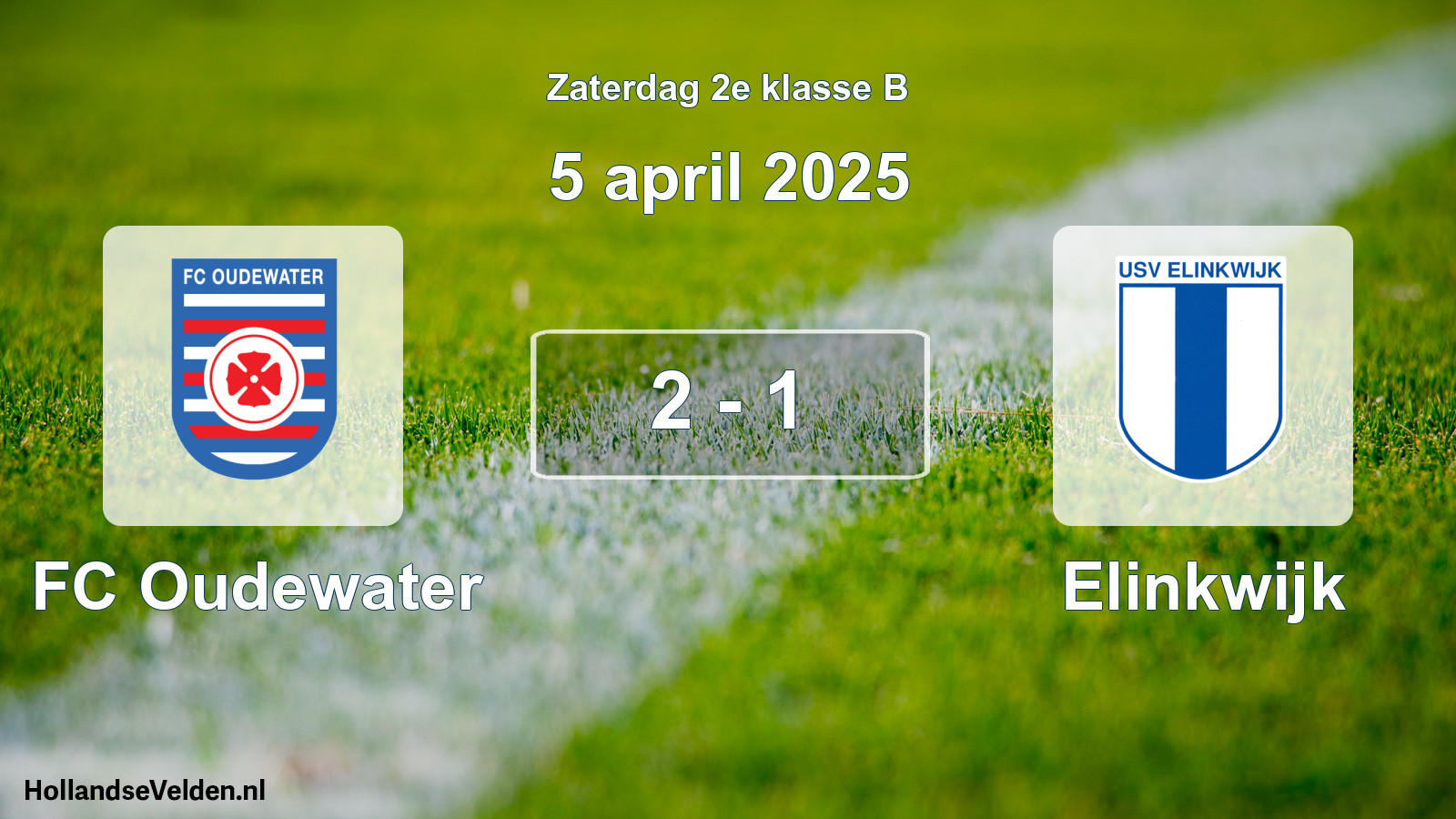 Total number of matches played: FC Oudewater - Elinkwijk 2 - 1 (5 April 2025)