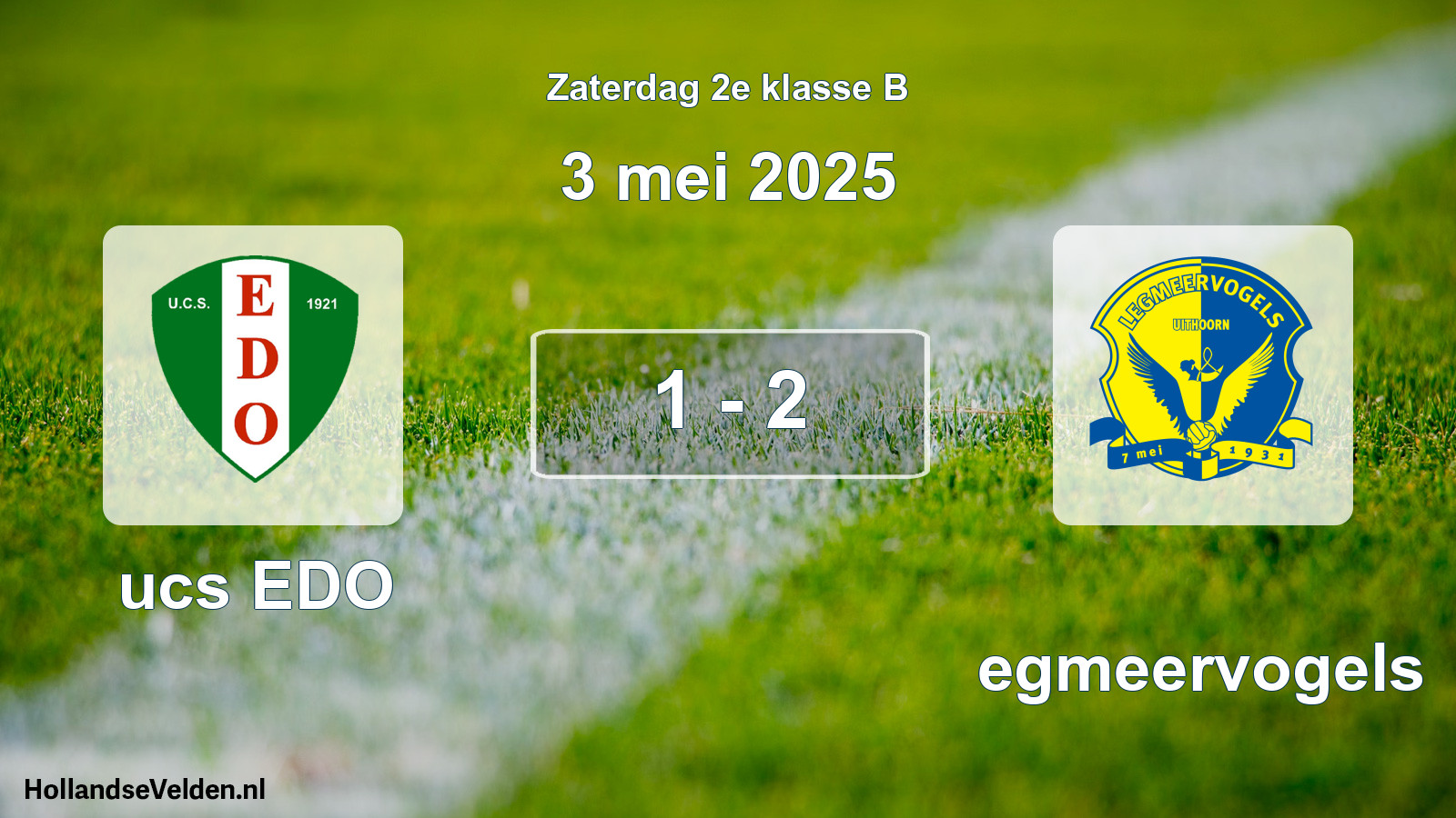 Total number of matches played: ucs EDO - Legmeervogels 1 - 2 (3 May 2025)