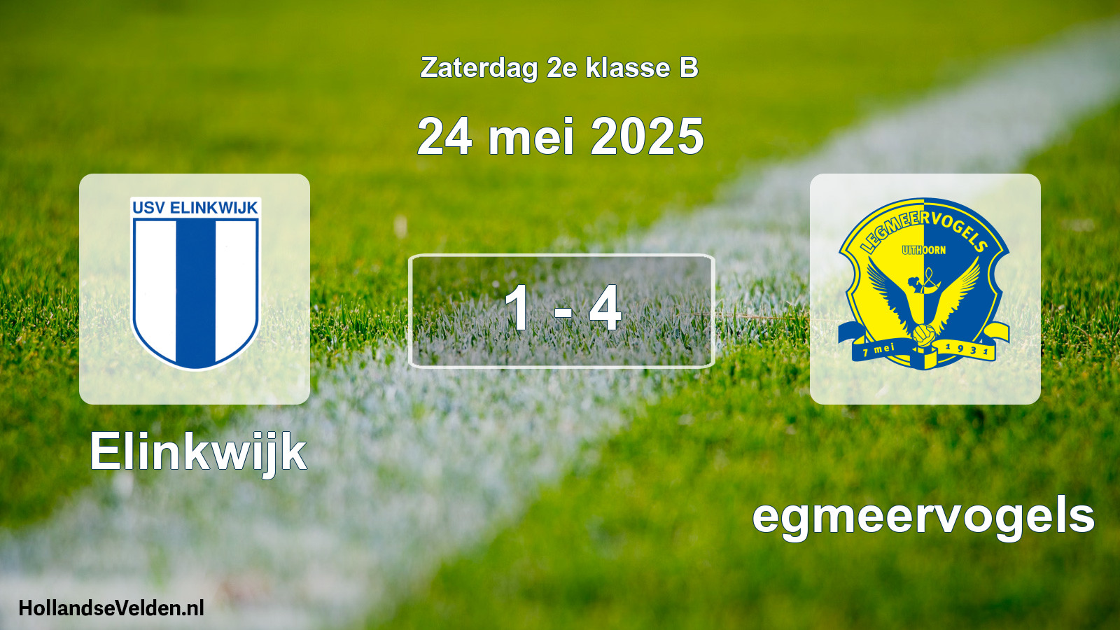 Total number of matches played: Elinkwijk - Legmeervogels 1 - 4 (24 May 2025)