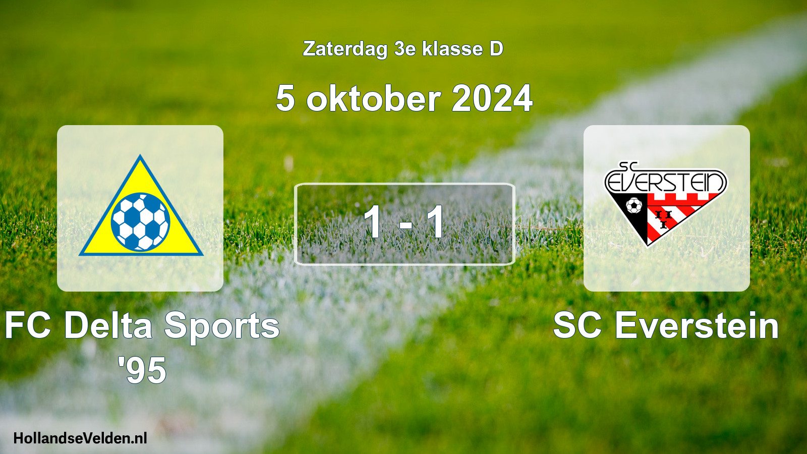Total number of matches played: FC Delta Sports '95 - SC Everstein 1 - 1 (5 October 2024)