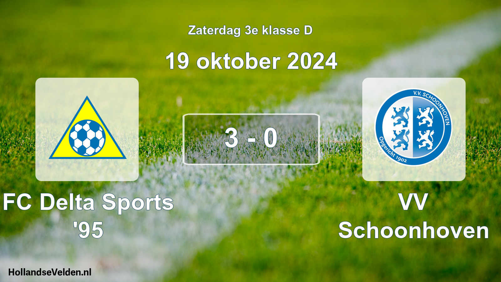 Total number of matches played: FC Delta Sports '95 - VV Schoonhoven 3 - 0 (19 October 2024)