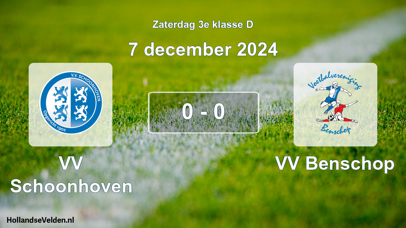 Total number of matches played: VV Schoonhoven - VV Benschop 0 - 0 (7 December 2024)