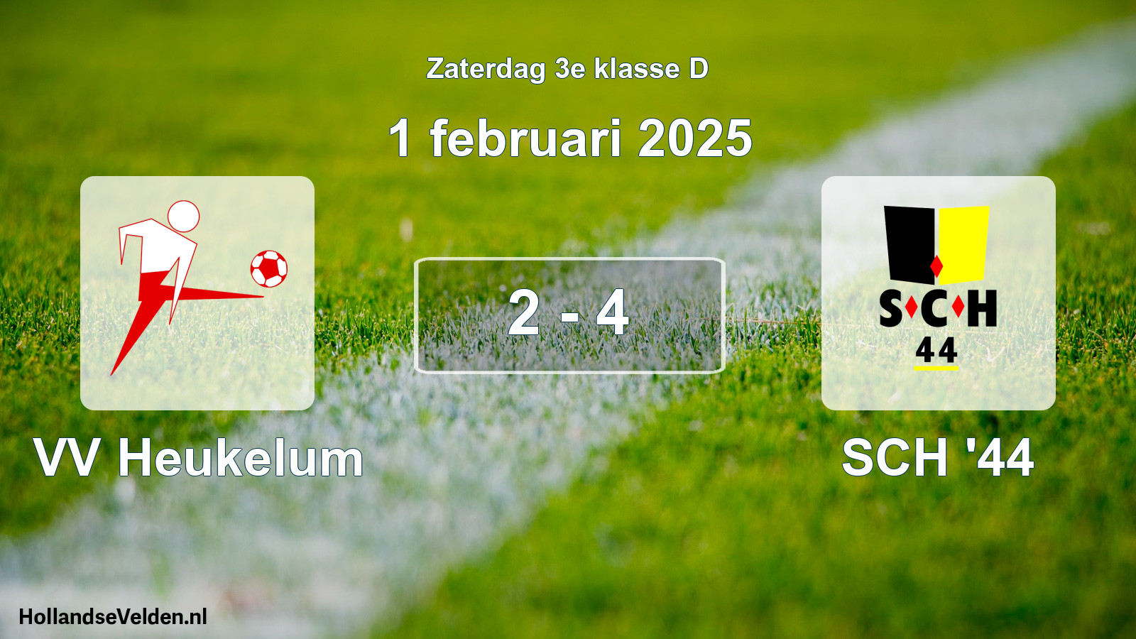Total number of matches played: VV Heukelum - SCH '44 2 - 4 (1 February 2025)