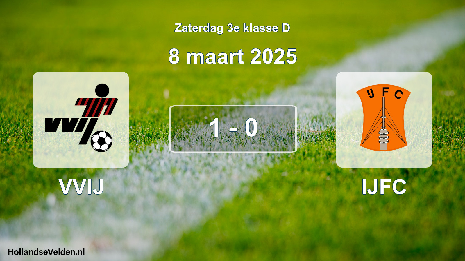 Total number of matches played: VVIJ - IJFC 1 - 0 (8 March 2025)