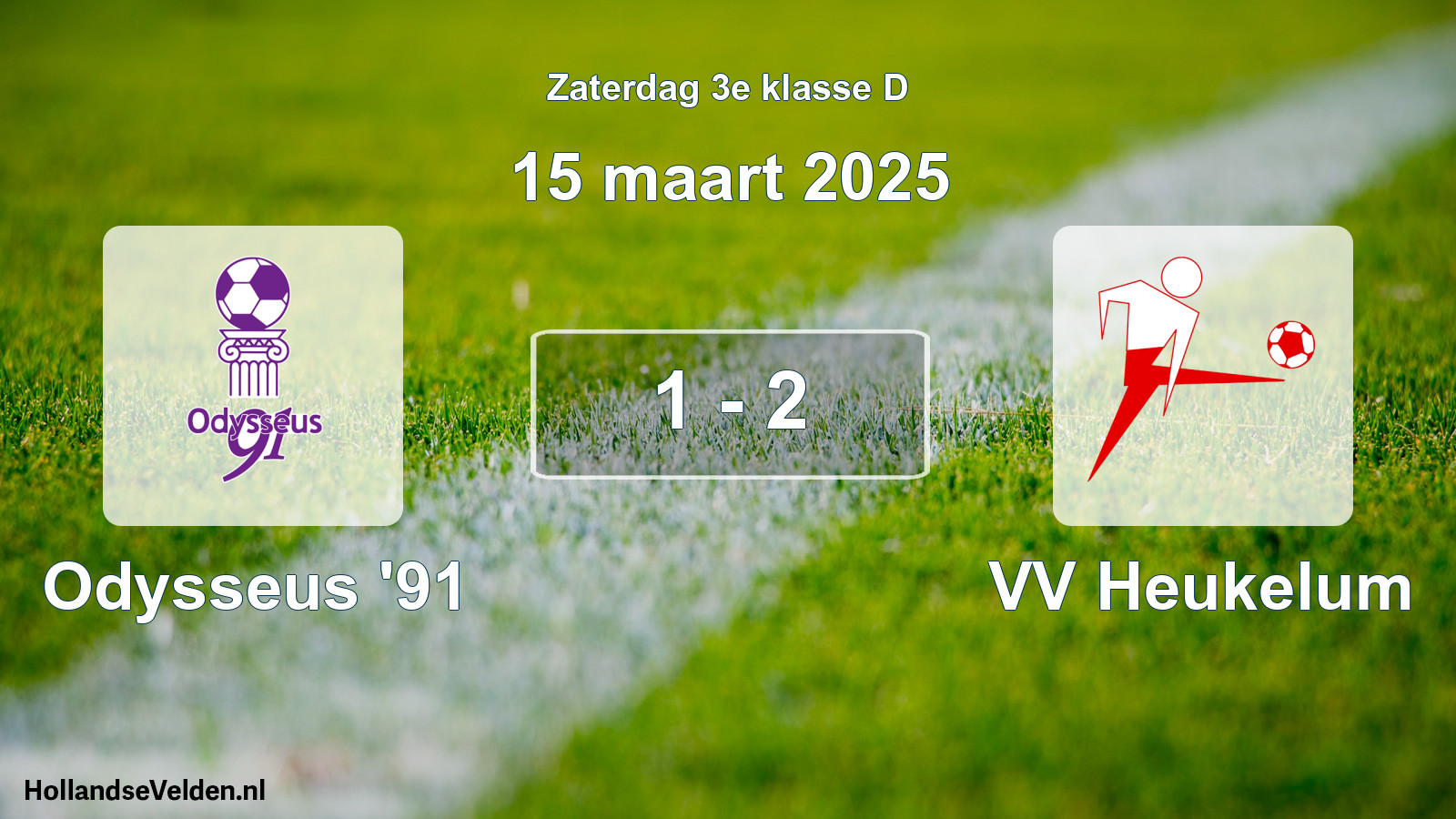 Total number of matches played: Odysseus '91 - VV Heukelum 1 - 2 (15 March 2025)