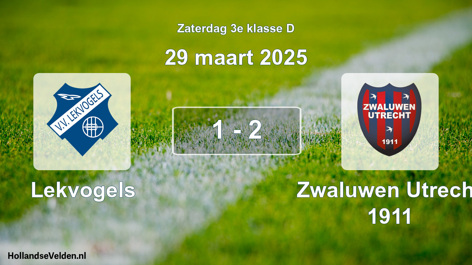 Total number of matches played: Lekvogels - Zwaluwen Utrecht 1911 1 - 2 (29 March 2025)