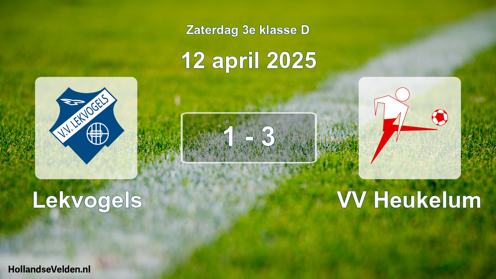 Total number of matches played: Lekvogels - VV Heukelum 1 - 3 (12 April 2025)