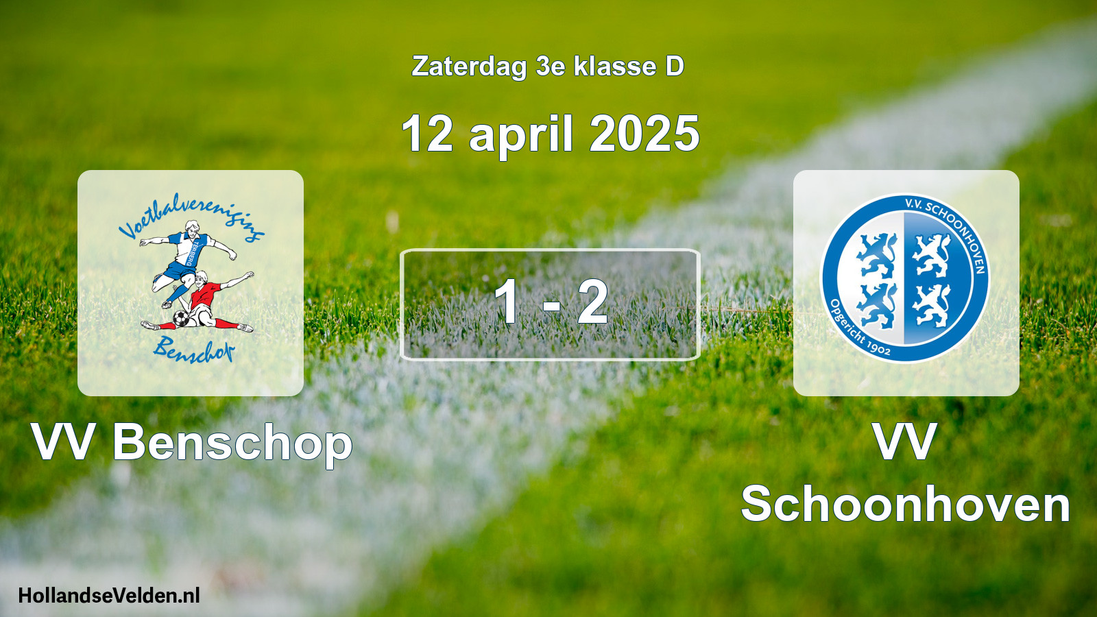 Total number of matches played: VV Benschop - VV Schoonhoven 1 - 2 (12 April 2025)