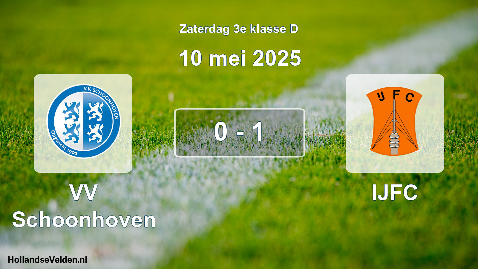 Total number of matches played: VV Schoonhoven - IJFC 0 - 1 (10 May 2025)