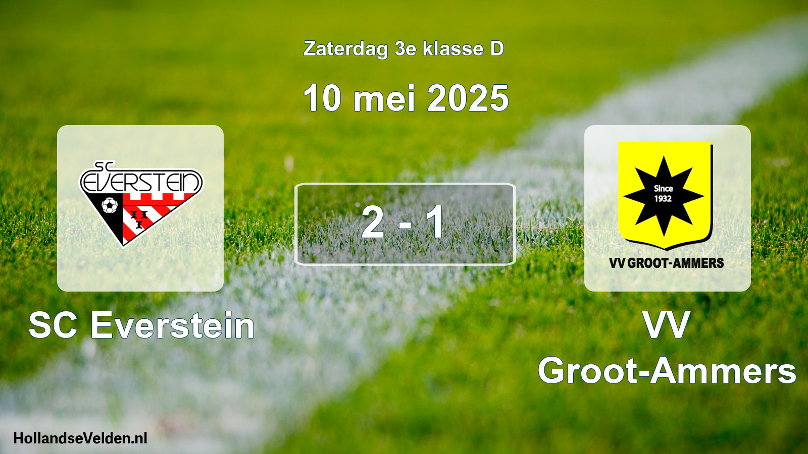 Total number of matches played: SC Everstein - VV Groot-Ammers 2 - 1 (10 May 2025)