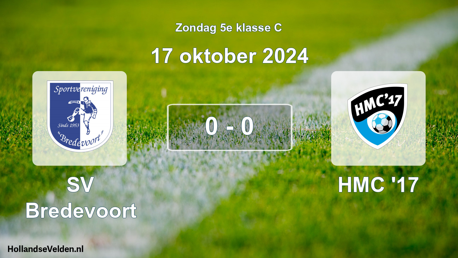 Total number of matches played: SV Bredevoort - HMC '17 0 - 0 (17 October 2024)