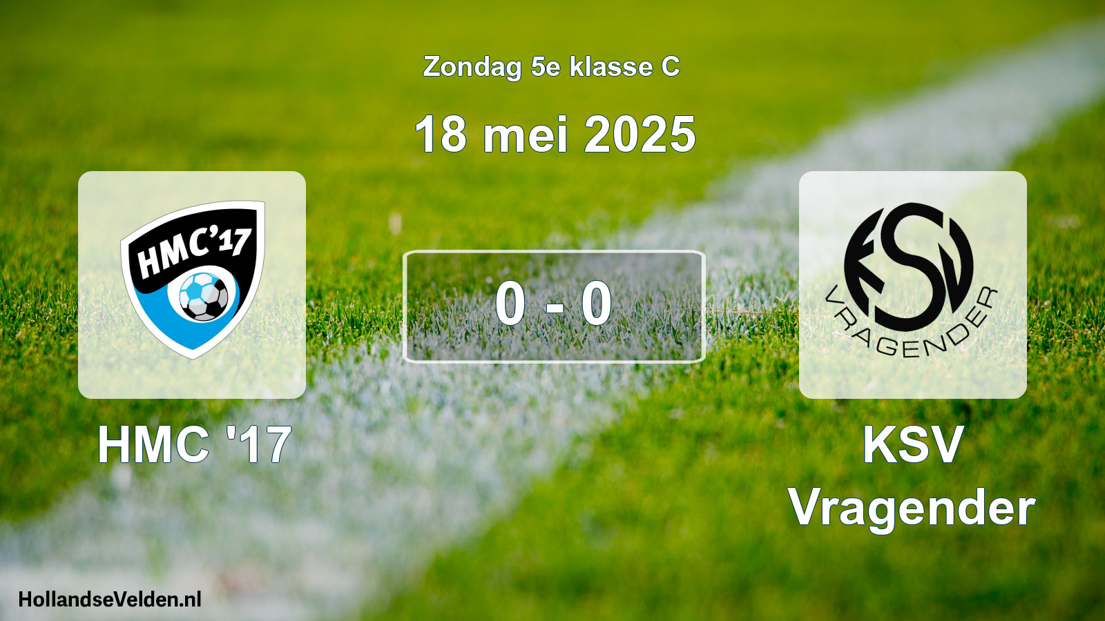 Total number of matches played: HMC '17 - KSV Vragender 0 - 0 (18 May 2025)
