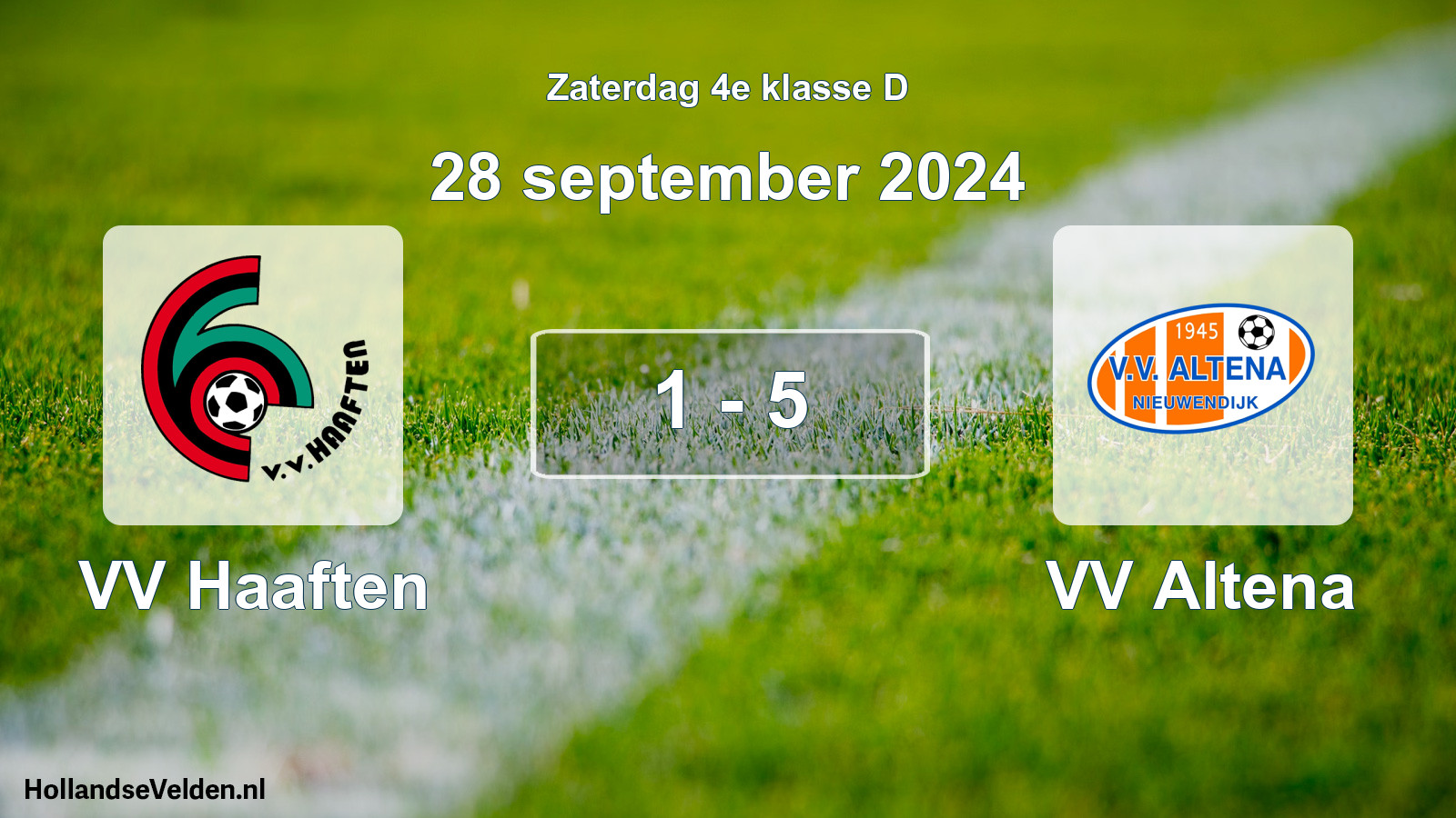 Total number of matches played: VV Haaften - VV Altena 1 - 5 (28 September 2024)