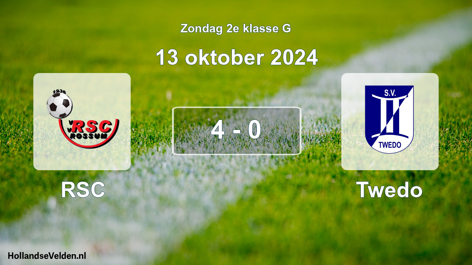 Total number of matches played: RSC - Twedo 4 - 0 (13 October 2024)